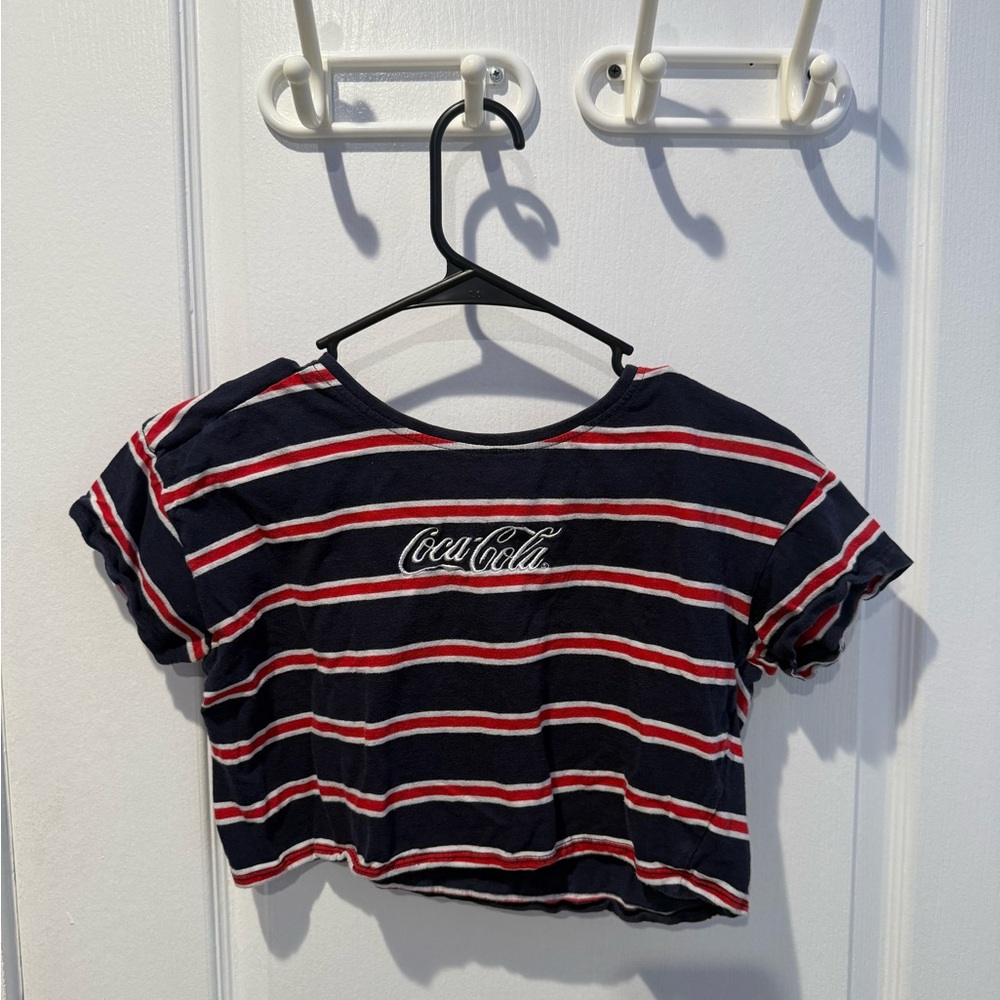Coca Cola Kids Navy Striped Tee
